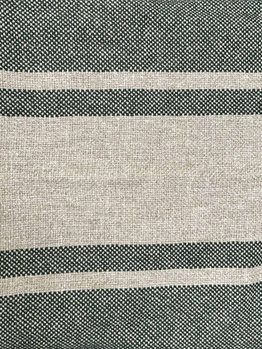 Pottery Barn "Blaine" Striped Pillow Cover Green Tan 22x22 Set of 2 New With Tag